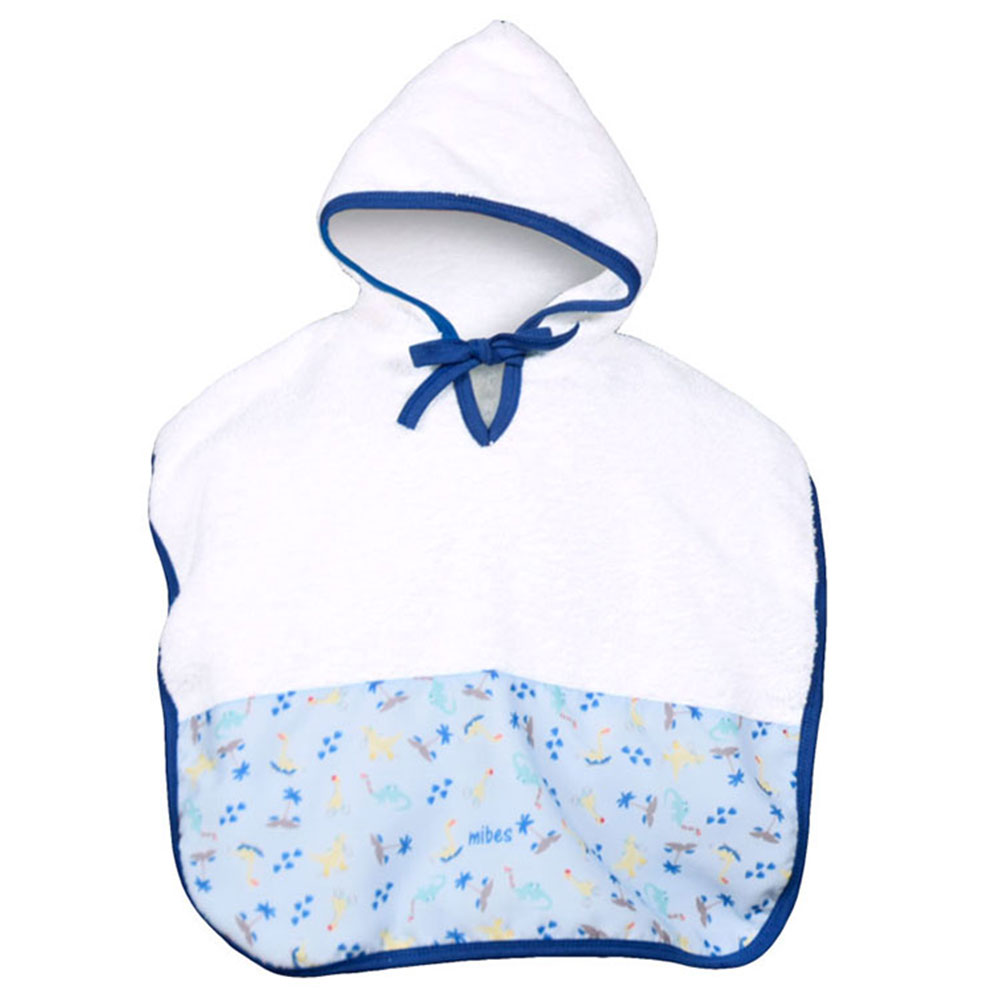 1007665 - Ponchito toalla blanca con guarda sublimada <strong>Dinolandia - Baby Bambi</strong>