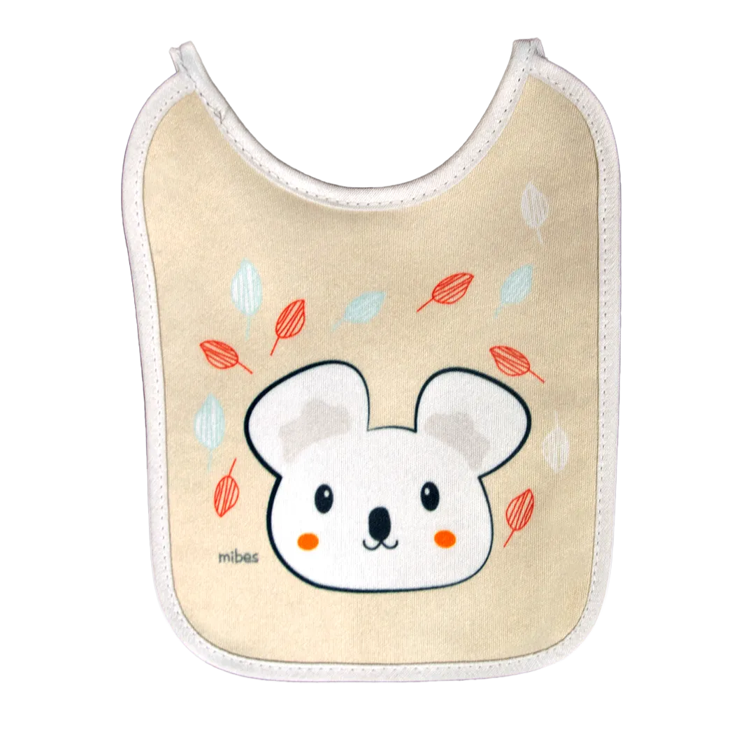 1003016 - Pack x 3 baberos chicos con tira, sublimados "Happy Days".
