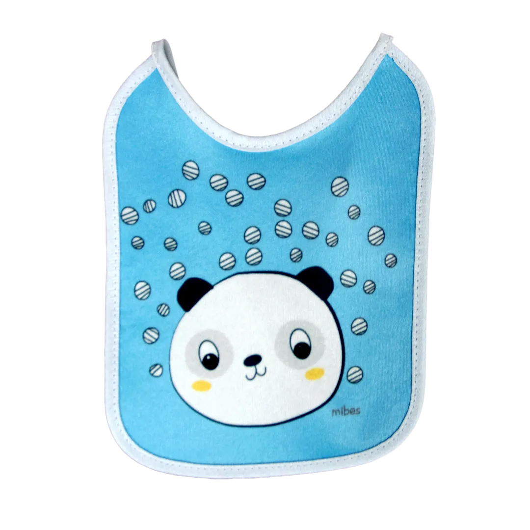 1003016 - Pack x 3 baberos chicos con tira, sublimados "Happy Days".
