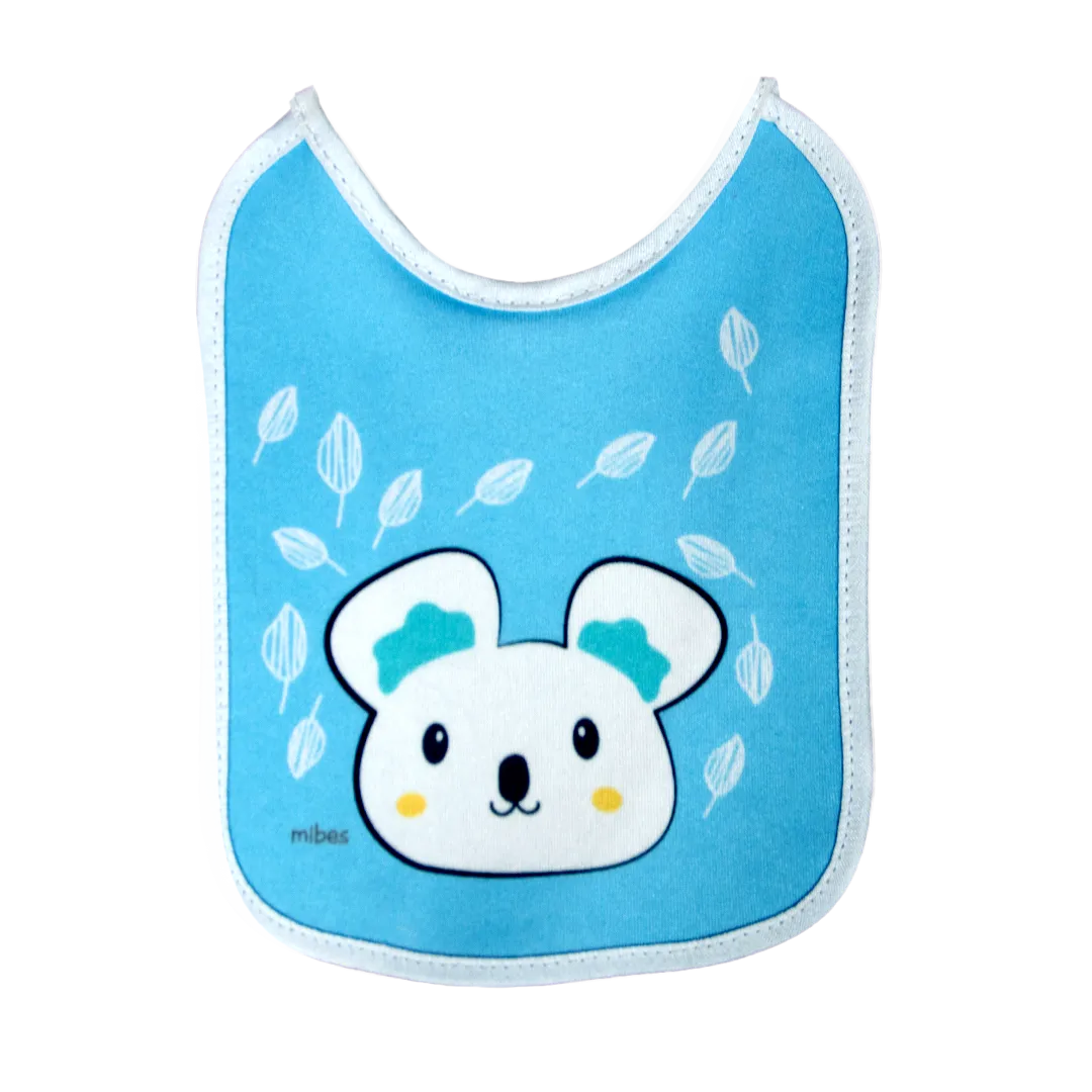 1003016 - Pack x 3 baberos chicos con tira, sublimados "Happy Days".
