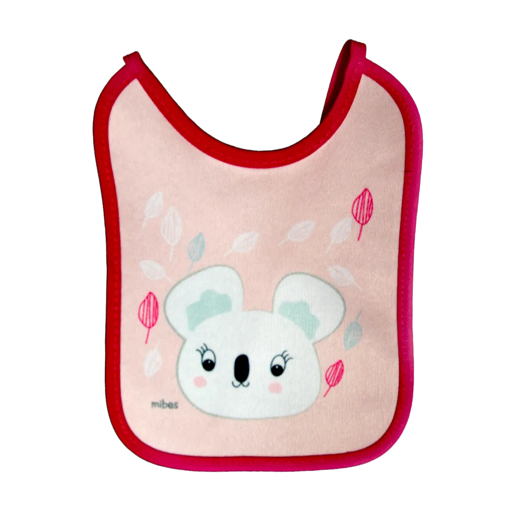 1003016 - Pack x 3 baberos chicos con tira, sublimados "Happy Days".
