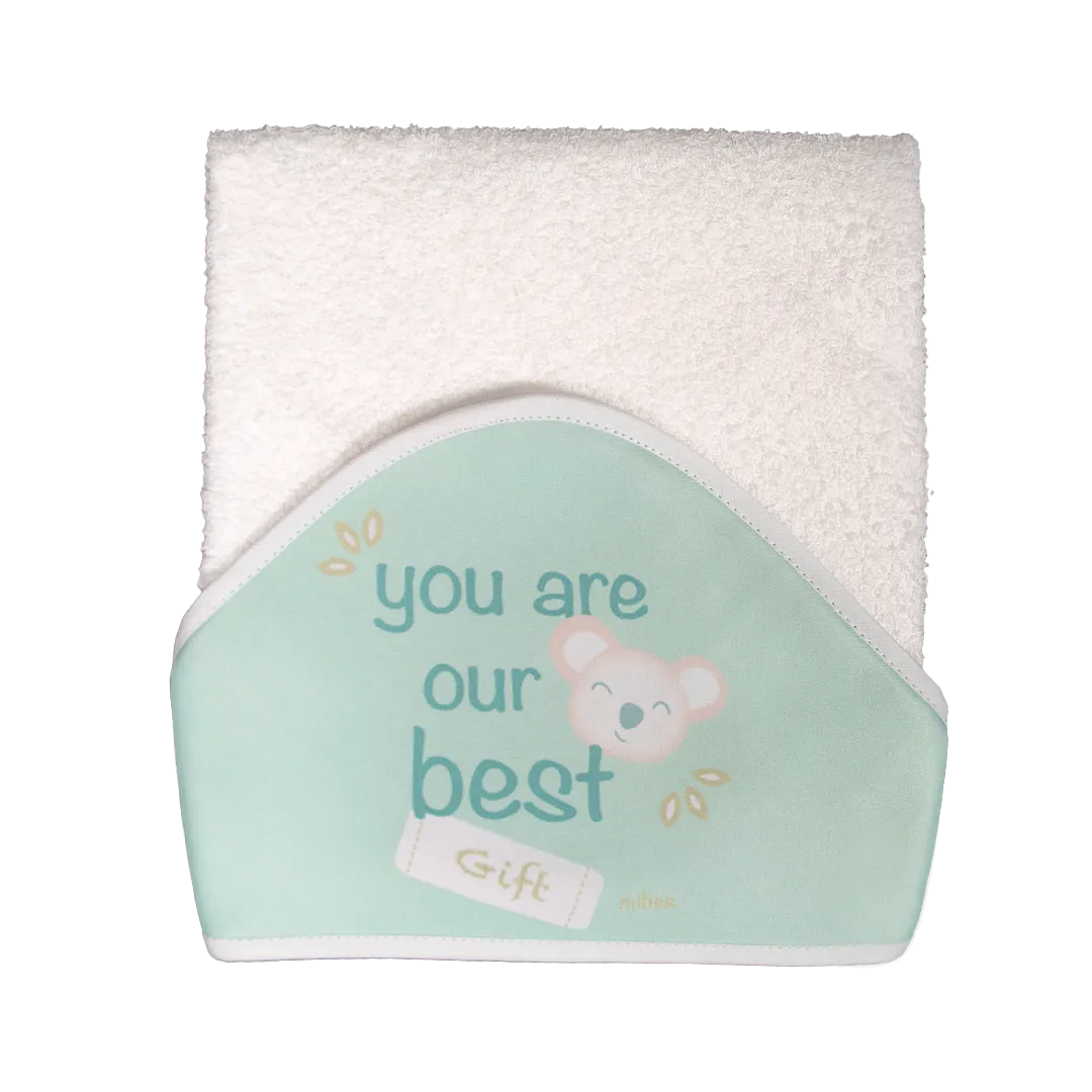 1006623 - Toall&oacute;n con capucha sublimada "Koala Family". 