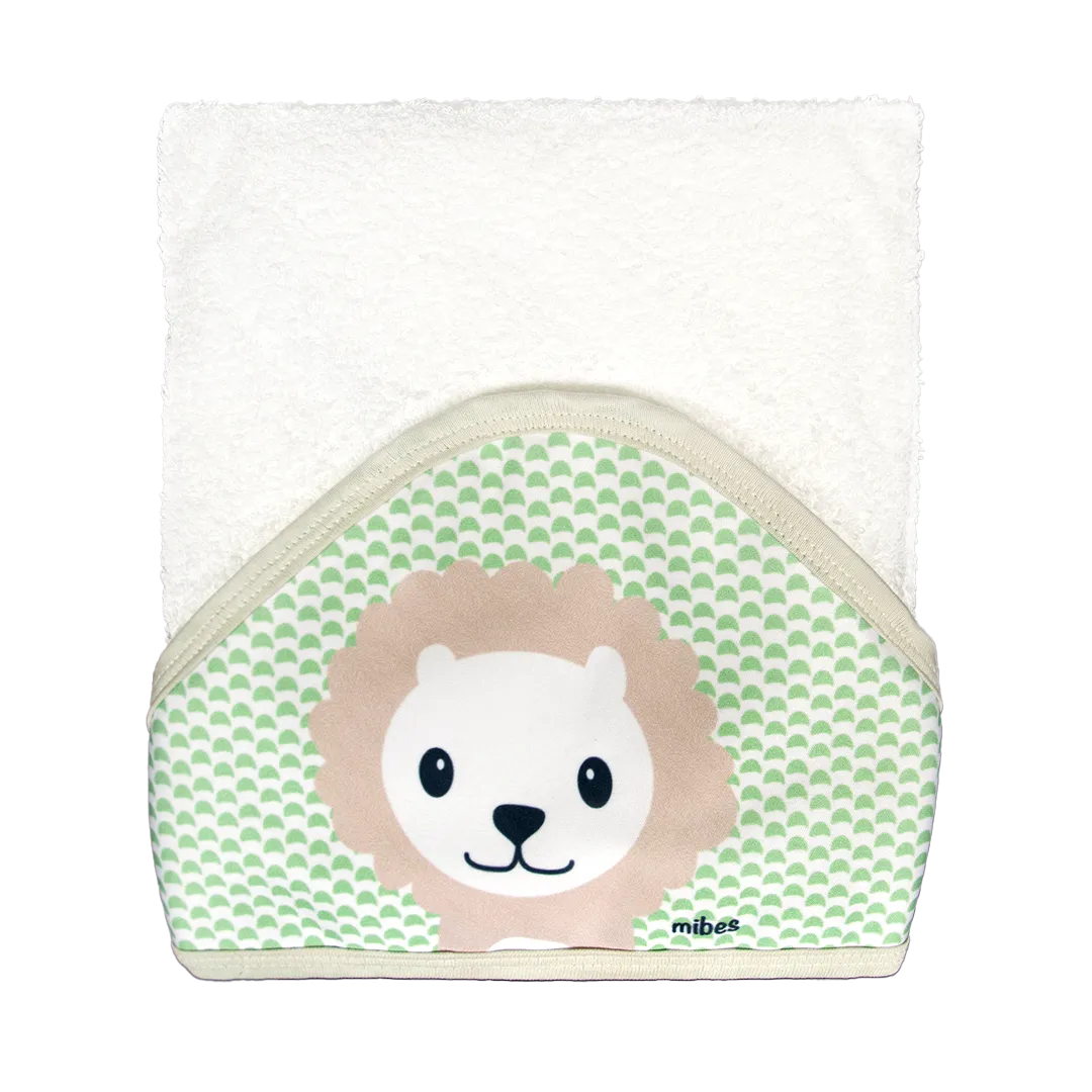 1006624 - Toall&oacute;n con capucha sublimada "Caritas de Animales"