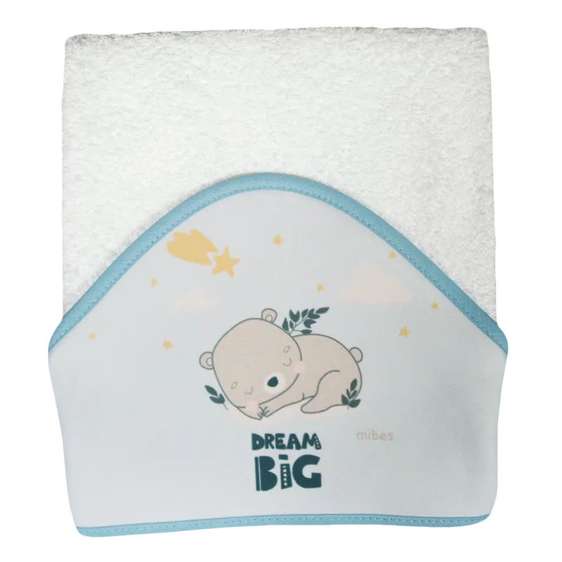 1006625 - Toall&oacute;n con capucha sublimada  "Dream Big".