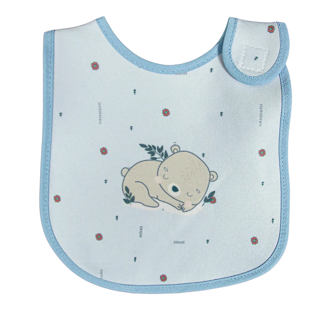 1002664 - Babero mediano con abrojo lateral, sublimado "Dream Big".