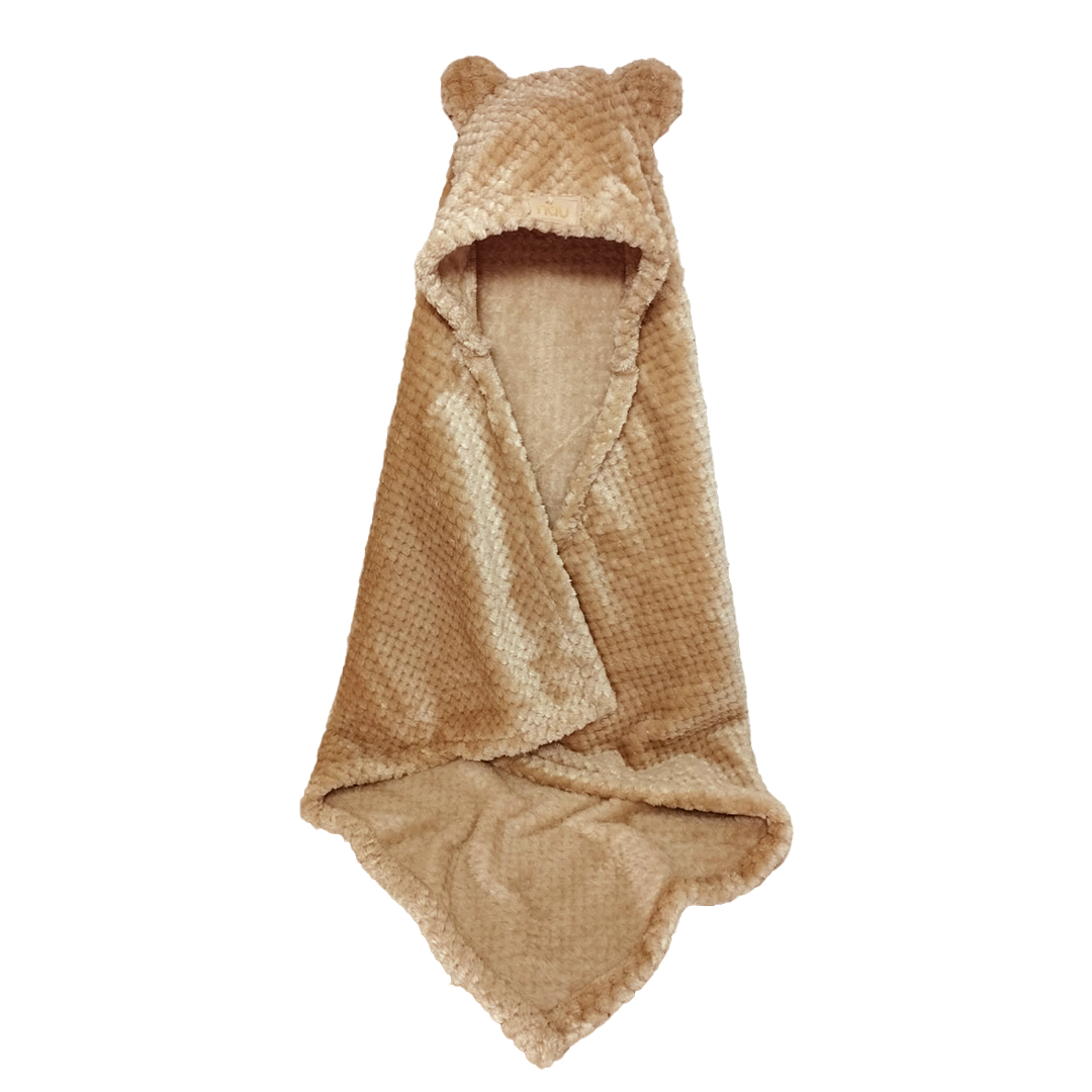 9026137 - Manta coral, capucha con orejitas "Honey"&nbsp;(0.65x0.70m)
